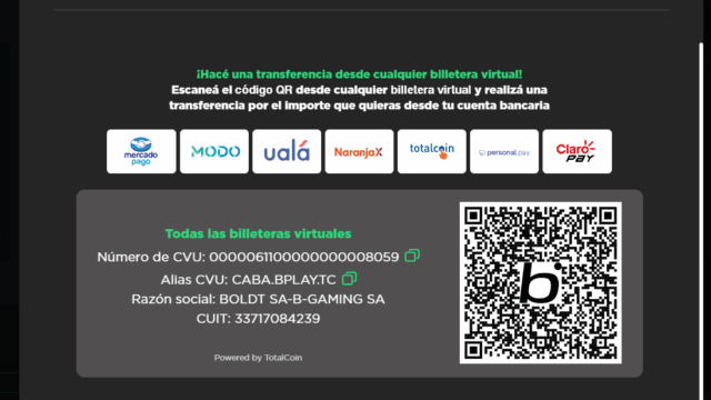 QR disponible para Ualá Bplay
