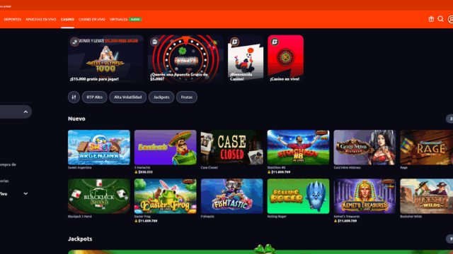 Página de casino betano