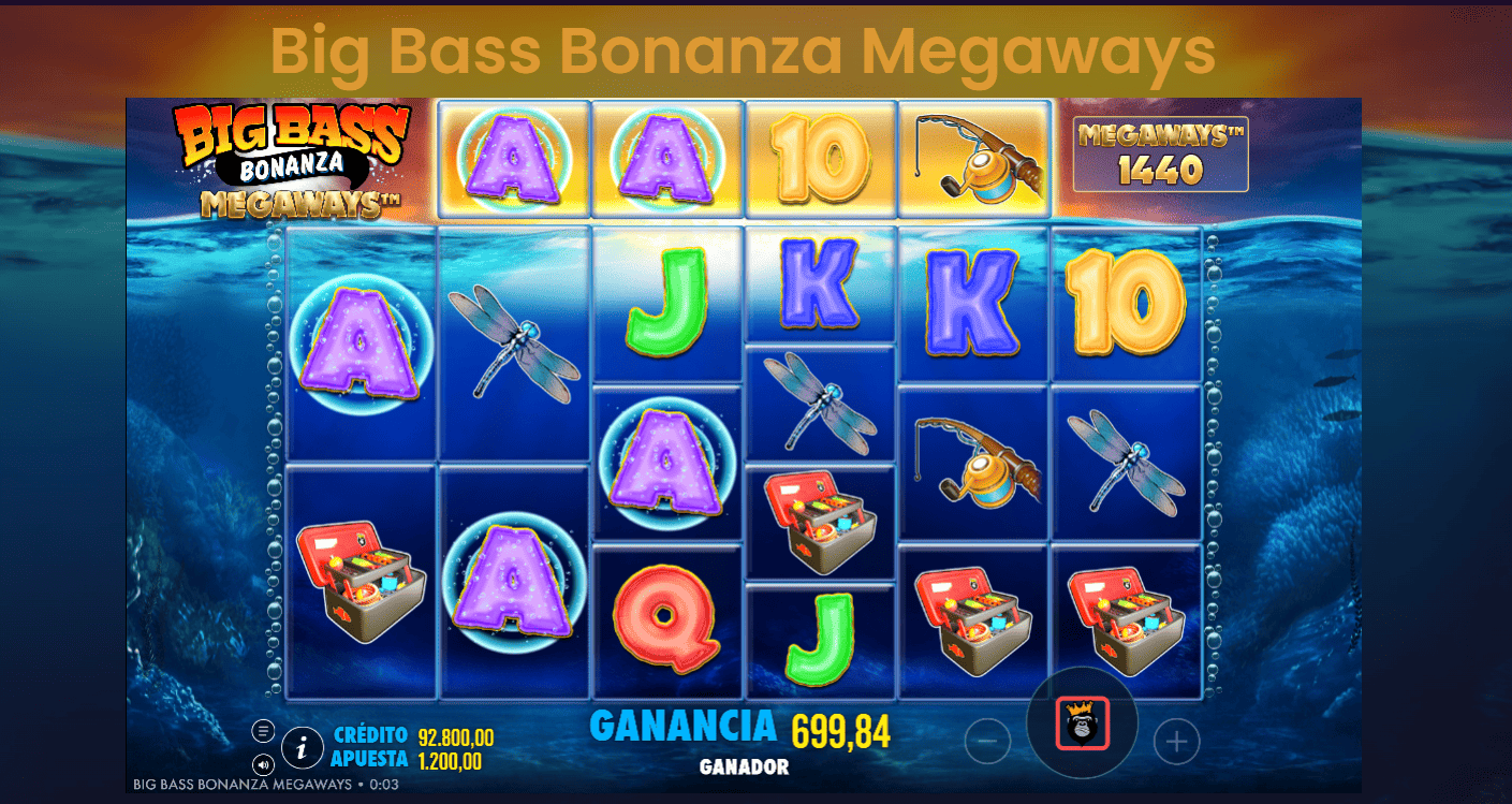 Big Bass Bonanza Megaways líneas de pago