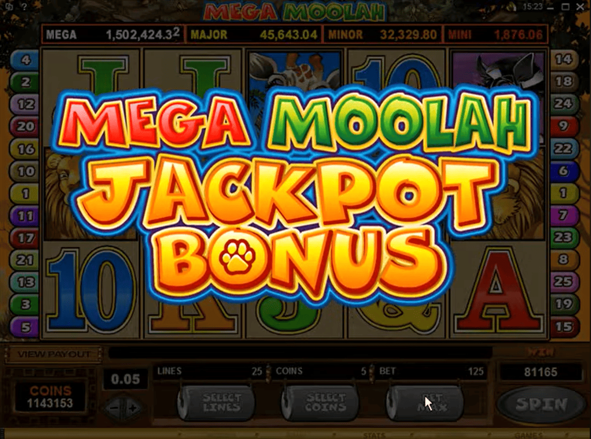 Mega moolah jackpot