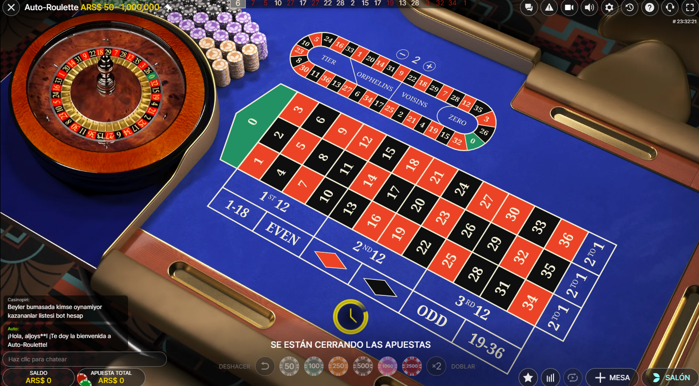 Ruleta automática en Betano