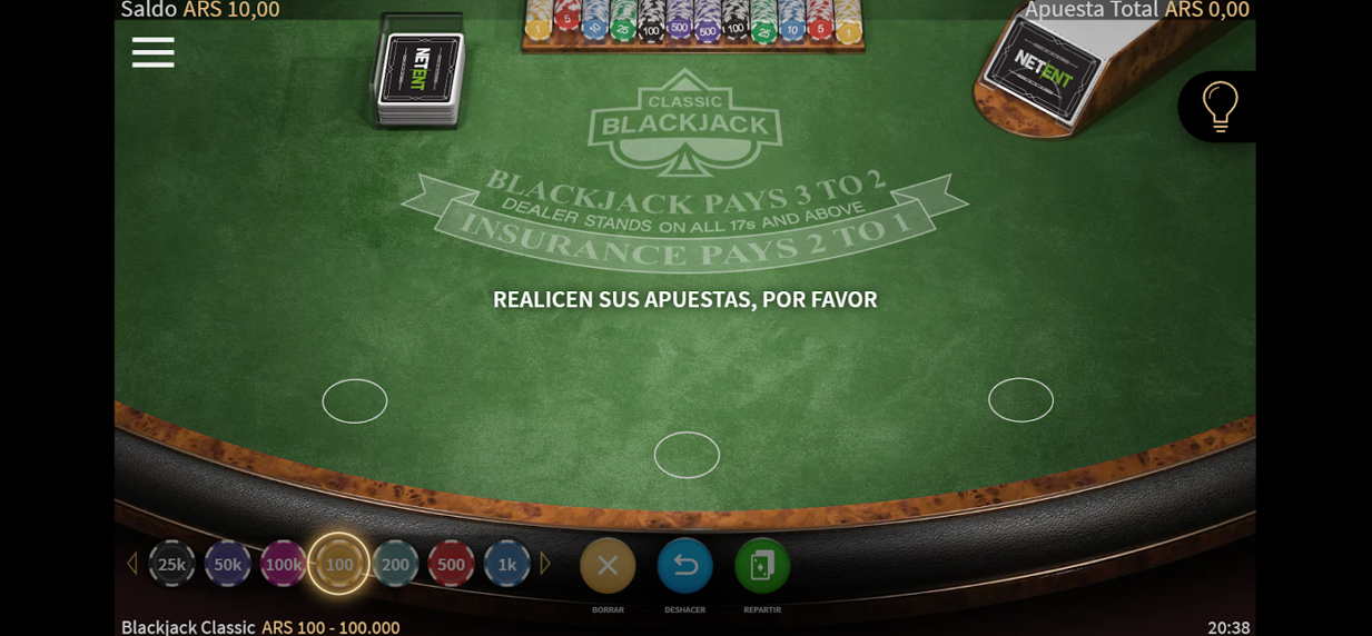 Classic blackjack en español