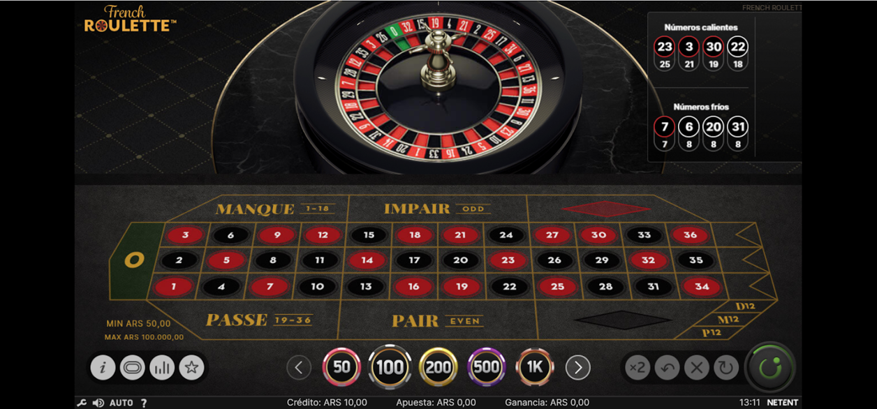 French roulette en betfun