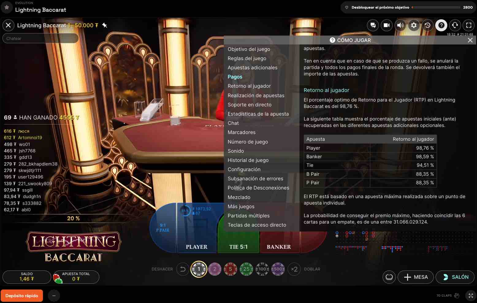 Lightning Baccarat 2