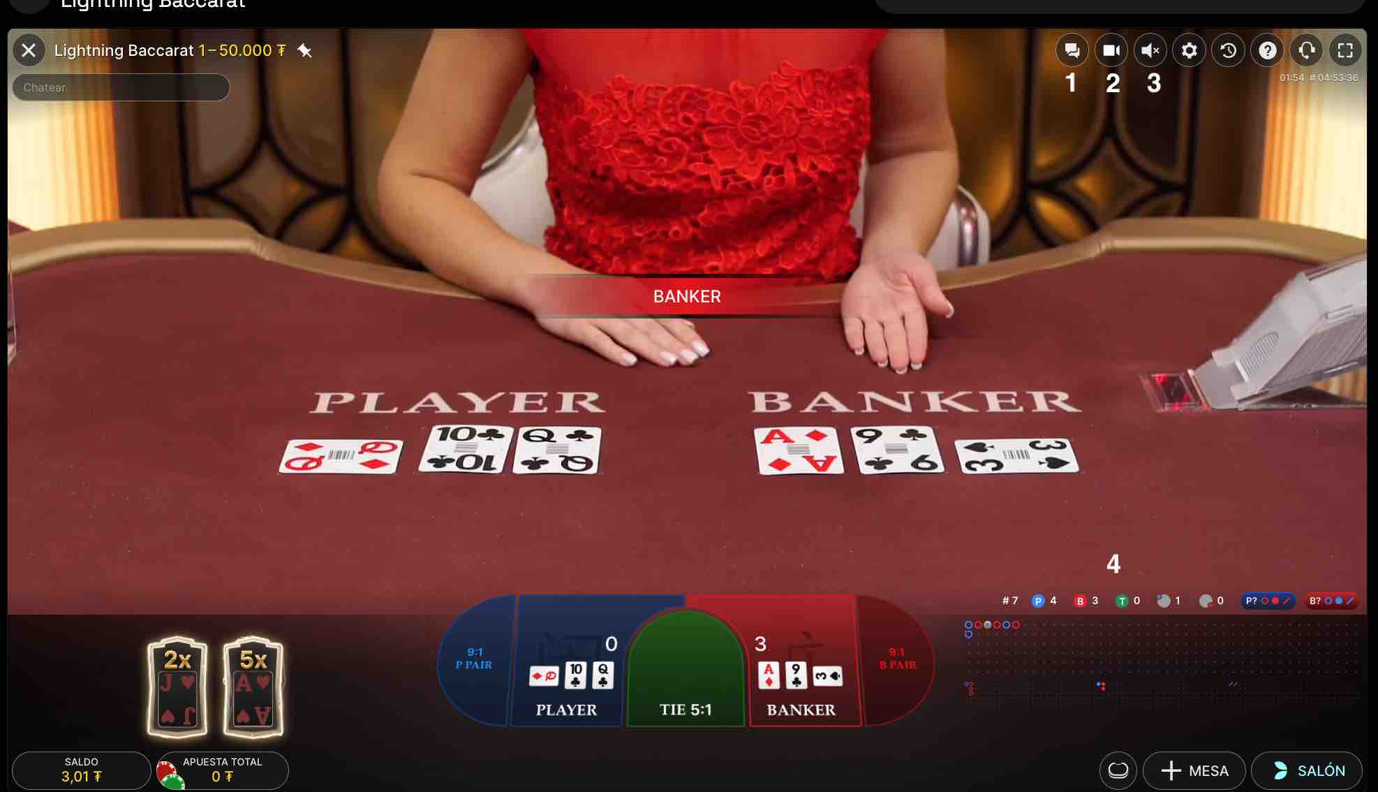 Lightning Baccarat 5