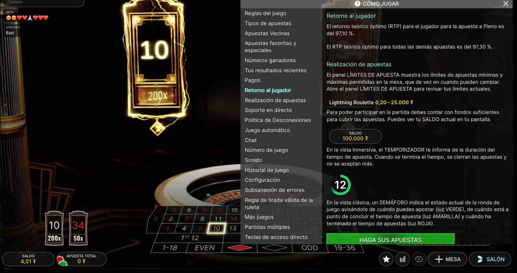 Lightning Roulette RTP 4