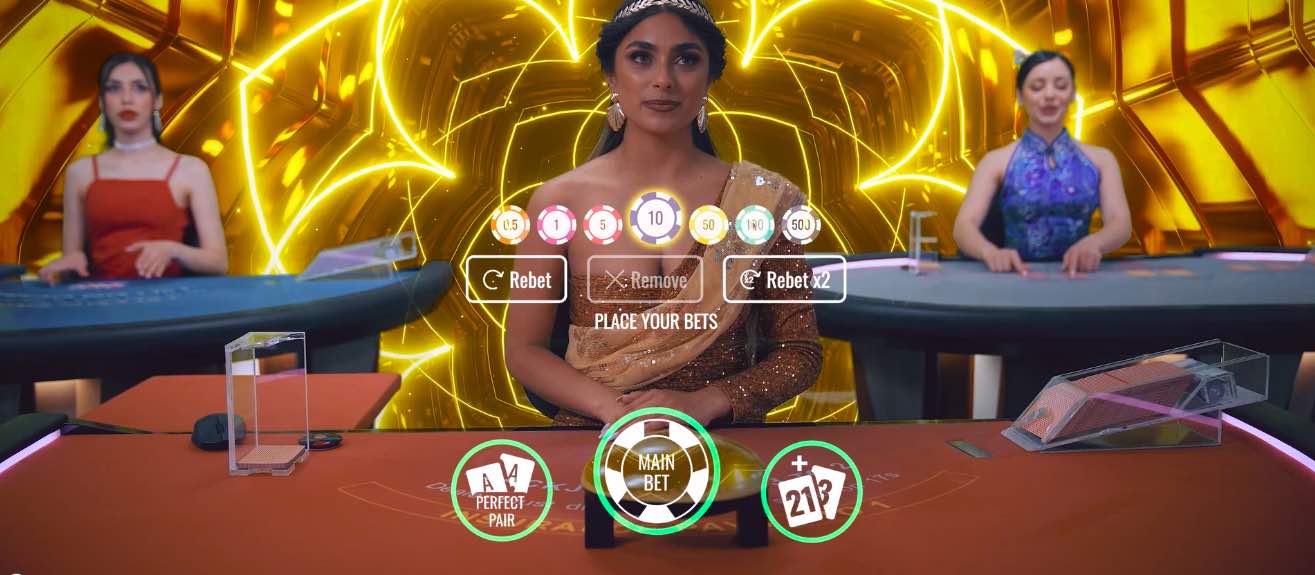 Blackjack en vivo vivo gaming