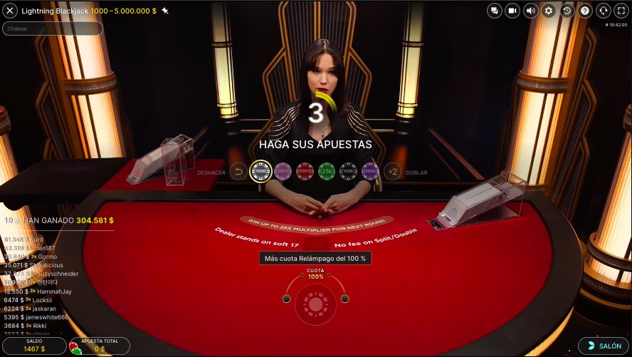 Lightning-Blackjack-Apuestas