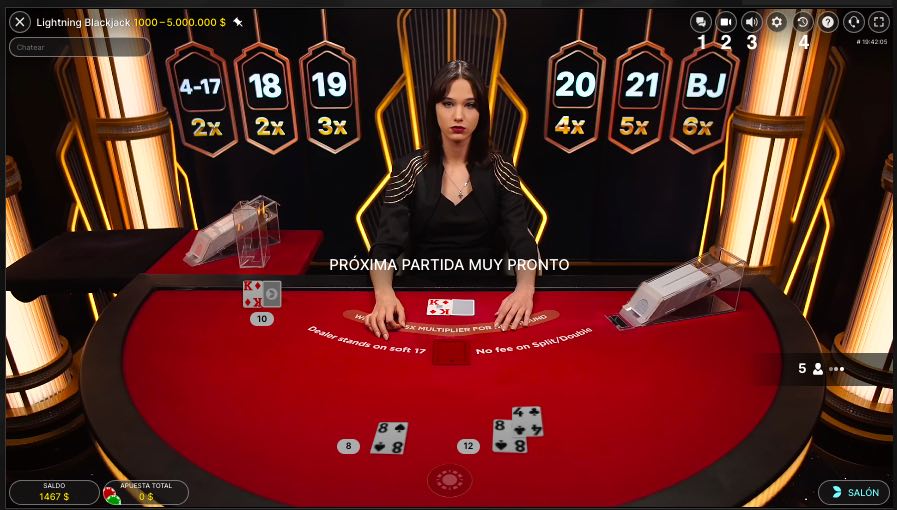 Lightning-Blackjack-Caracteristicas