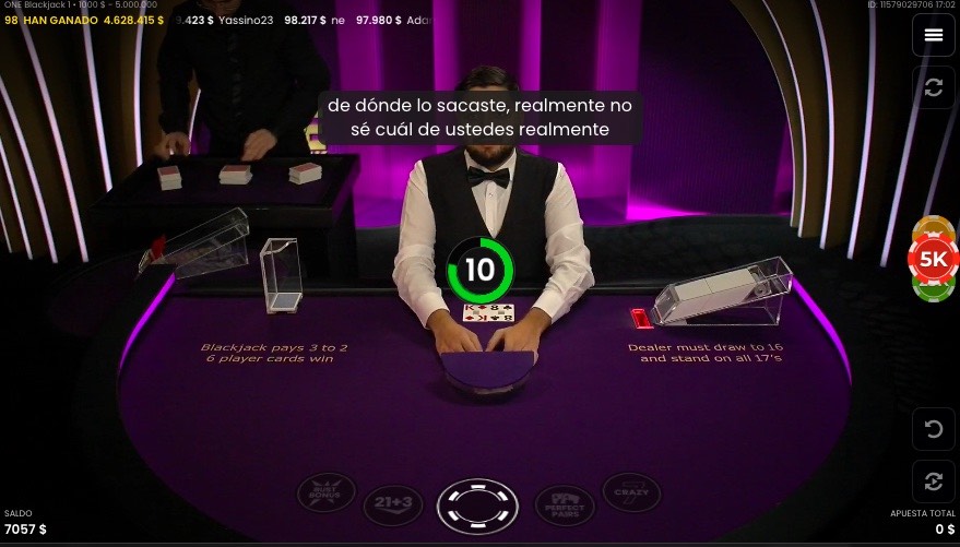 One-blackjack-apuestas