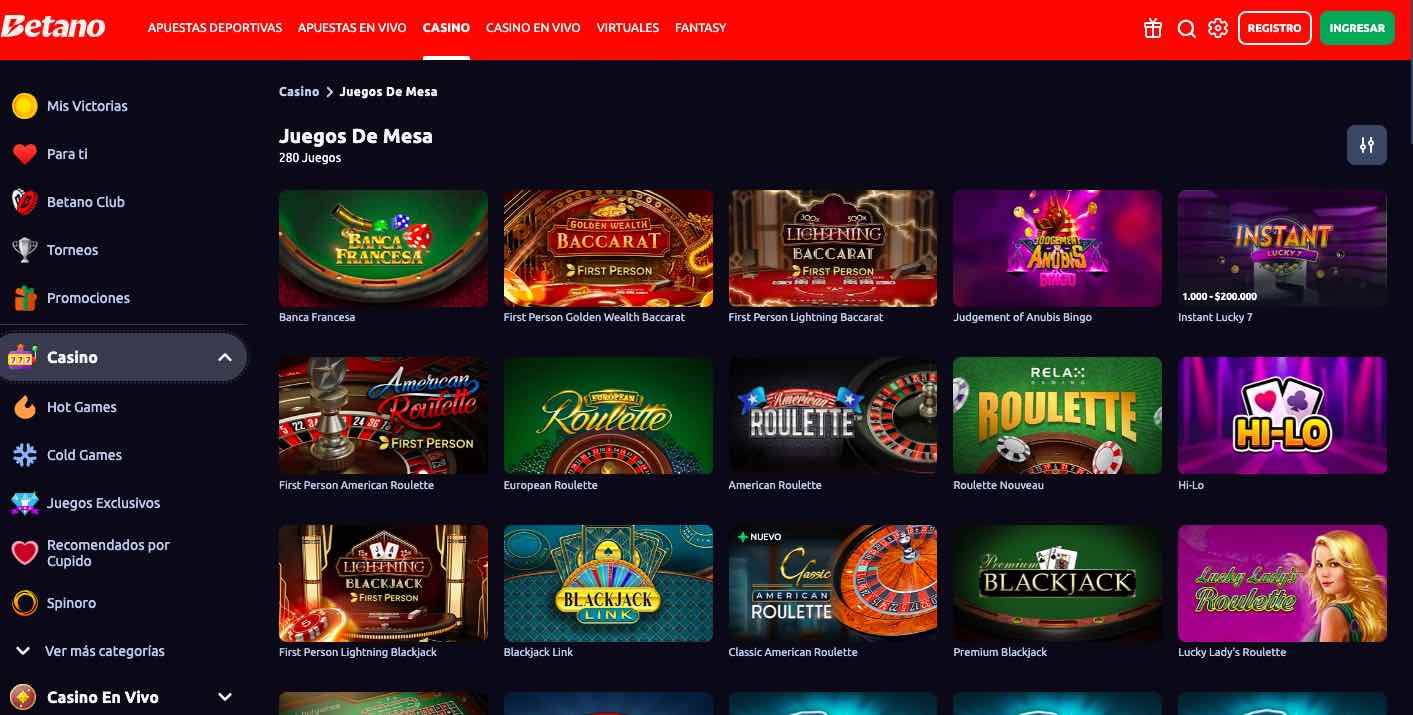 Ruleta-online-Betano-lobby