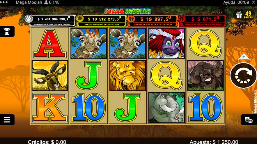 Ruleta-online-Mega-Moolah-juego