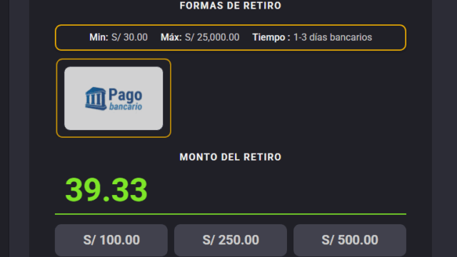 Retiro en casino online Coolbet 1