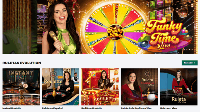 Juegos en vivo en casino online Betwarrior 1