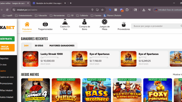 La verdad del casino online Inkabet 1