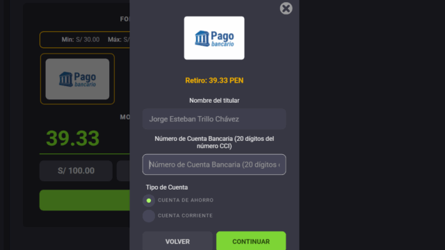 Retiro en casino online Coolbet 2