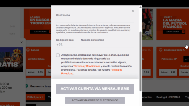 Registro en casino online Betwarrior 2