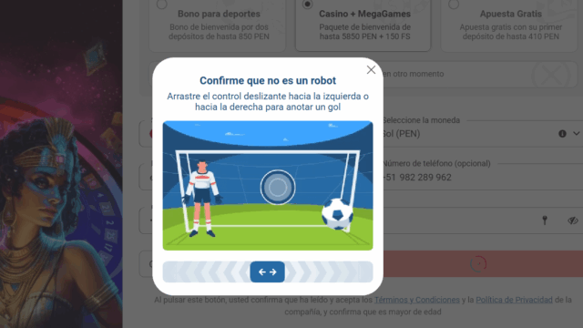 Registro en Megapari 3