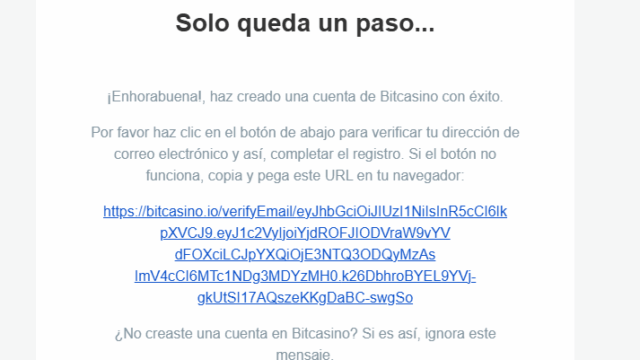 Registro en casino online Bitcasino.io 4