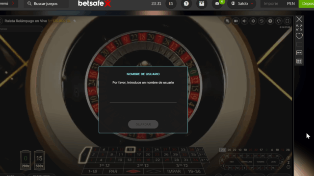 Juegos en vivo en casino online Betsafe 2