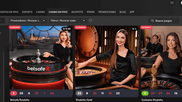 Comparativa de casino online Betsafe 2