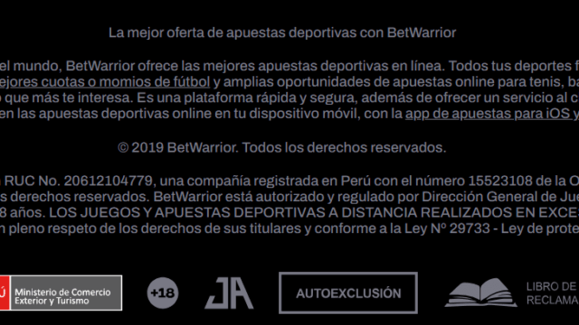 Lo que importa en Betwarrior 3