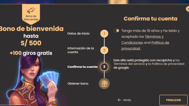 Registro en casino online National Casino 1