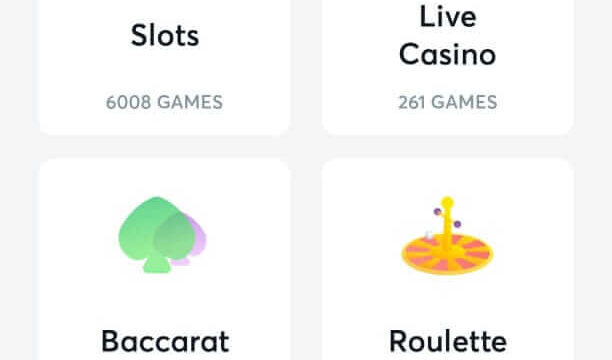 App mobile de casino Bitcasino.io 1