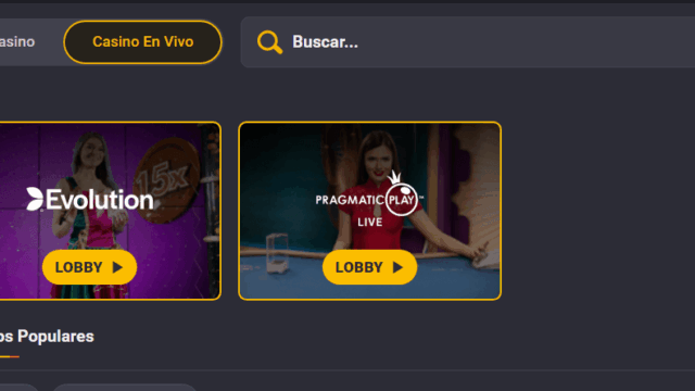 Juegos en vivo en casino online Coolbet 3