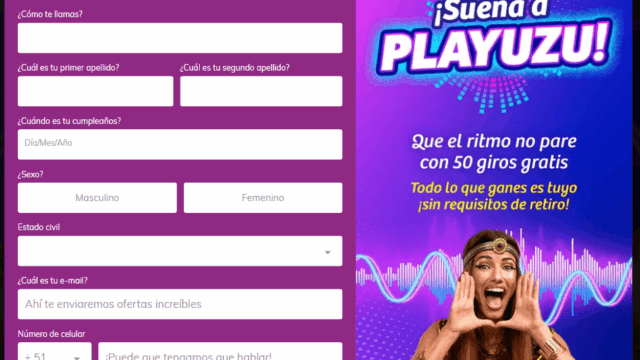 Registro en casino online PlayUZU 2