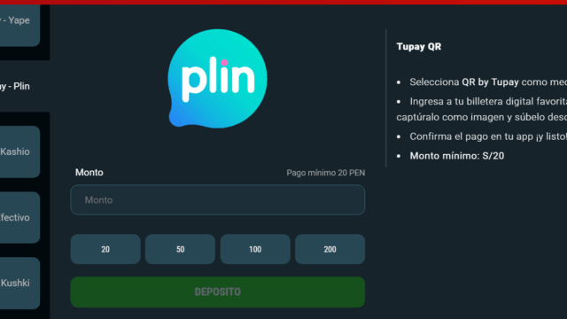 Depósito en casino online Meridianbet 1
