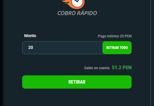 Retiro en casino online Meridianbet 4
