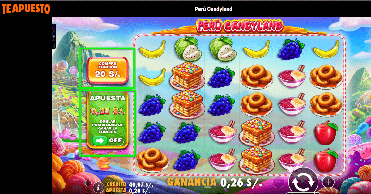 Doble función en Perú Candyland
