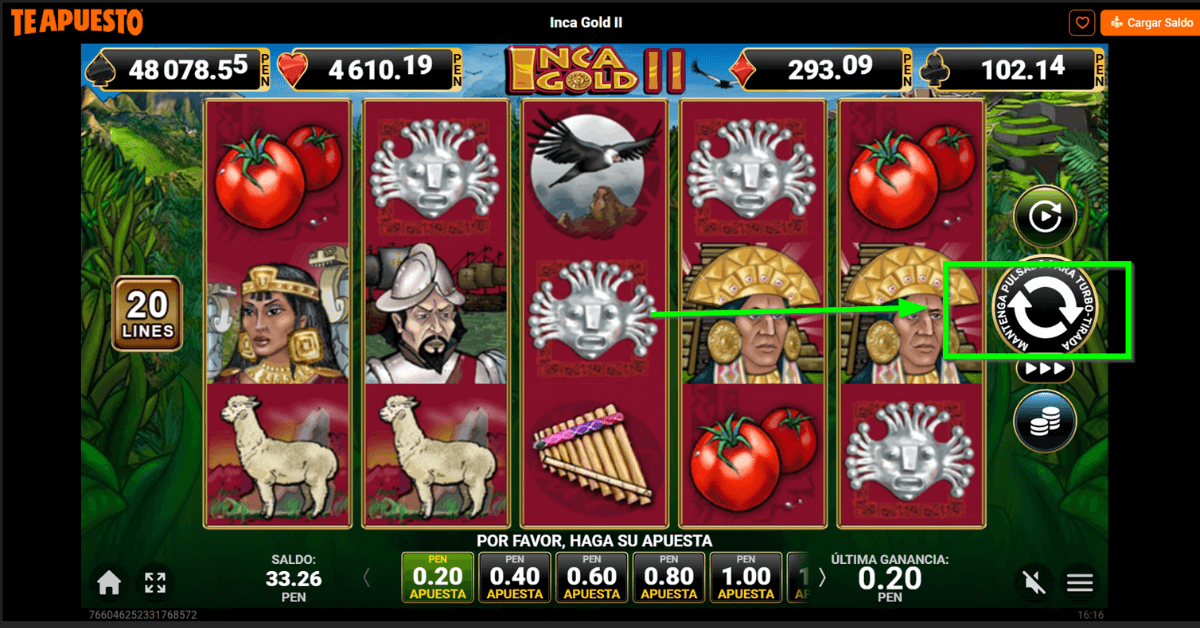 Spiner de Inca Gold II