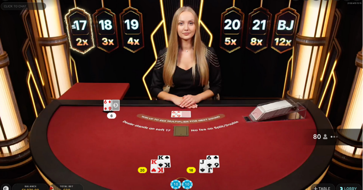 Lightning Blackjack en Betsson