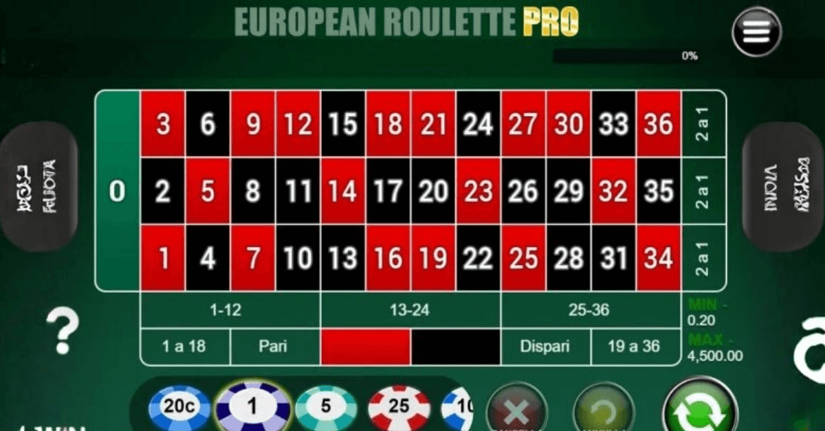 ruleta europea en Coolbet