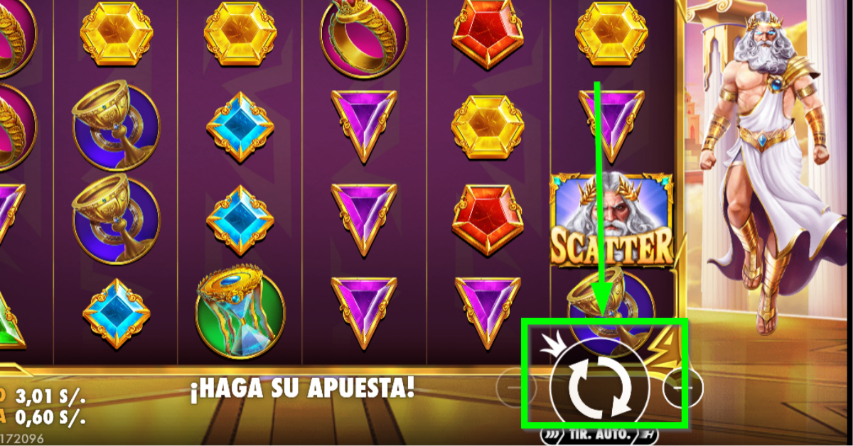 Spiner de Gates of Olympus