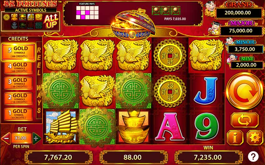 Scatters en 88 Fortunes