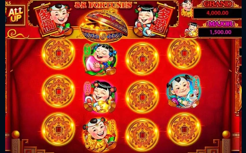 Los 4 jackpots disponibles en 88 Fortunes