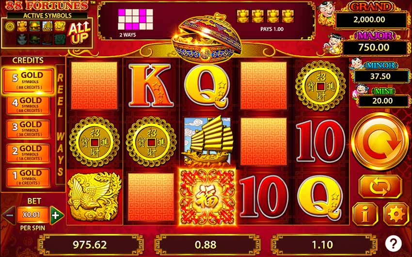 Comodín en 88 Fortunes