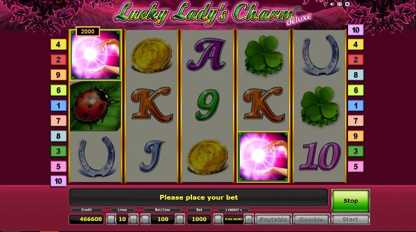 Juega gratis a Lucky Lady's Charm Deluxe de Novomatic
