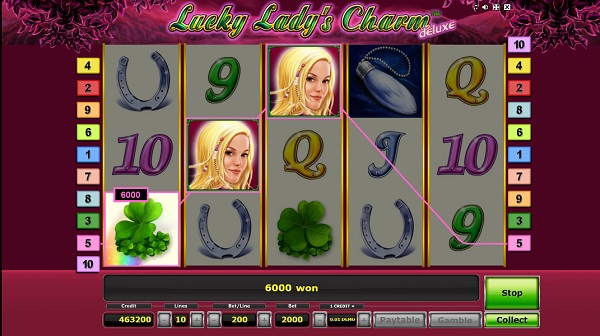 Juega gratis a Lucky Lady's Charm Deluxe de Novomatic
