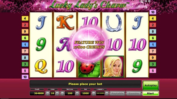 Juega gratis a Lucky Lady's Charm Deluxe de Novomatic
