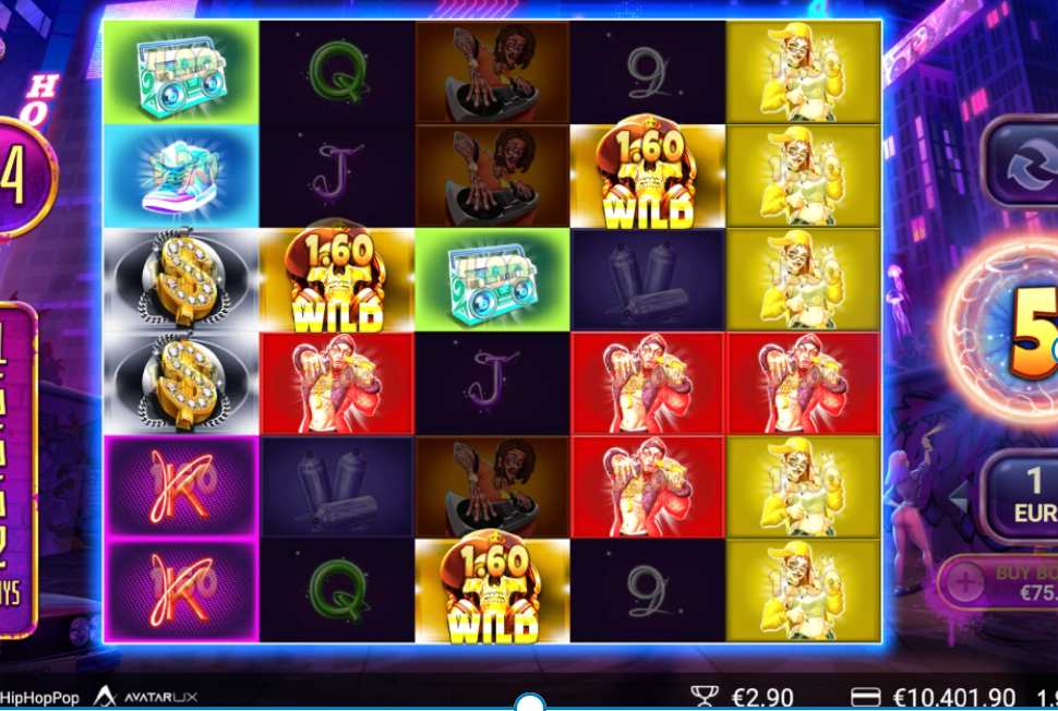 HipHopPop slot Avatar UX