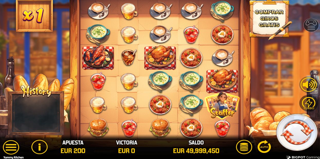 Yummy kitchen tragamonedas 