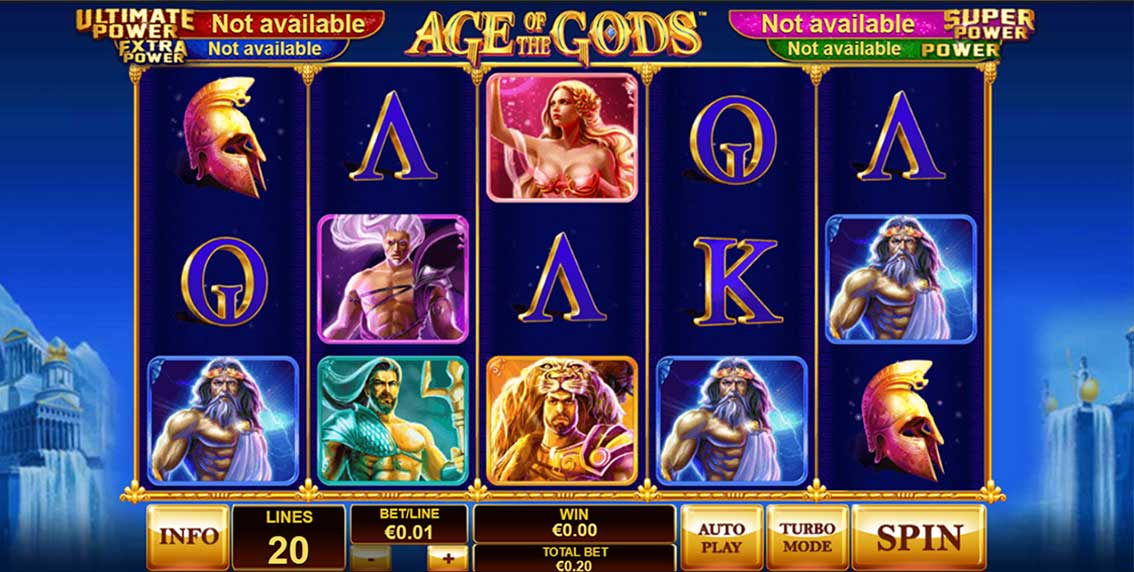 slot progresiva Age of The Gods de Playtech
