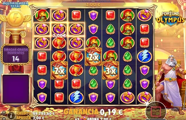 Fortune of Olympus - Multiplicadores