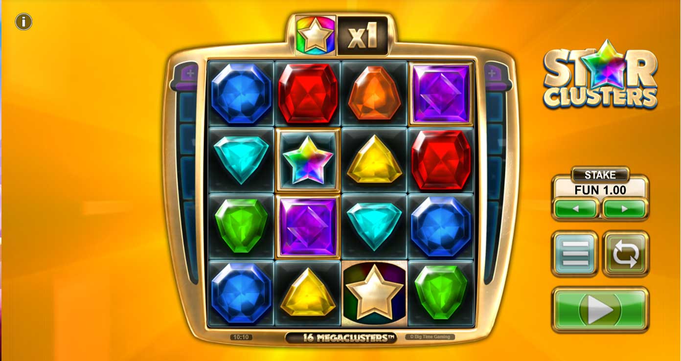slot Star Cluster de Big Time Gaming con Megaclusters