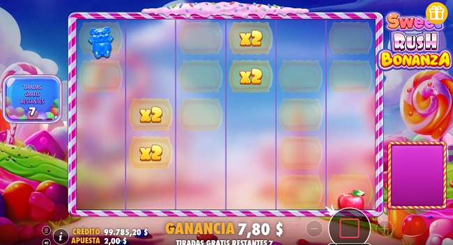 Sweet Rush Bonanza - Multiplicadores