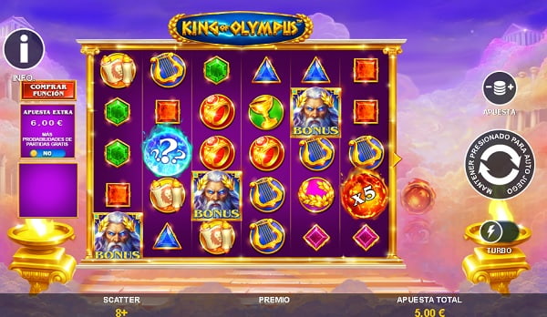 Jugar gratis slot King of Olympus